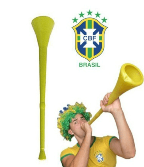Corneta Vuvuzela Brasil Copa Do Mundo, Cornetão Brasil Diversos Modelos - Loja Pediu Levou